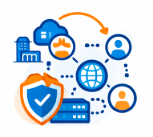 Outsourcing icon